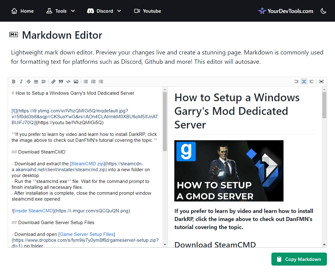 Your Dev Tools - Free Video Game and Web Developer Tools
